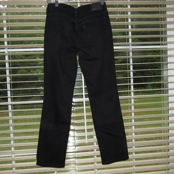 LEVI’S 505 Straight Black Jeans Size 4 - Picture 3 of 5